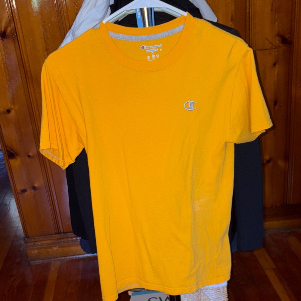 Champion Men's Vibrant Yellow Tee